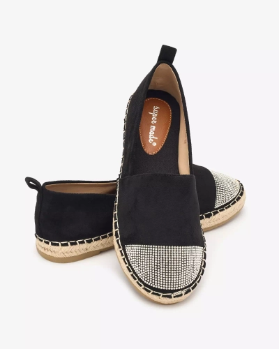Royalfashion Mustad naiste espadrillid tsirkoonidega Iterica