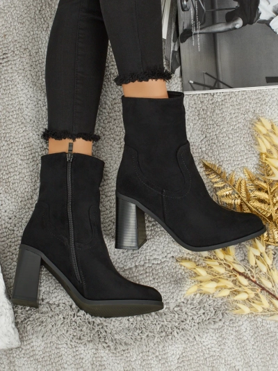 Women's Rune Fast Faux Suede Heeled Ankle Boots
