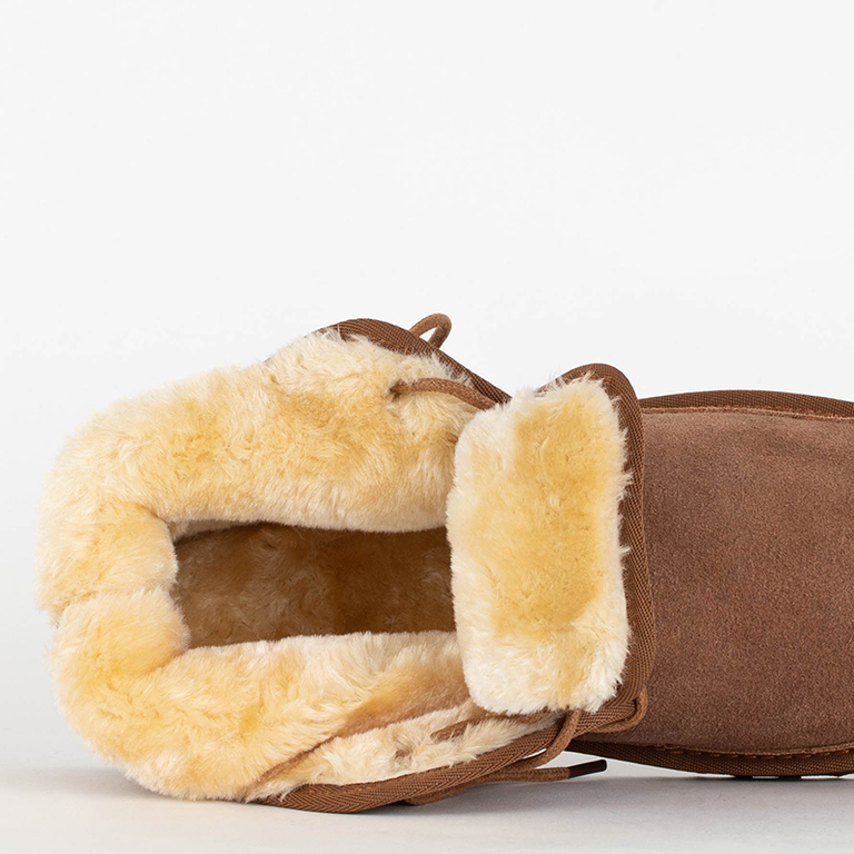 Мужские Ботинки Luna Коричневые Кожаные Повседневные на Зиму