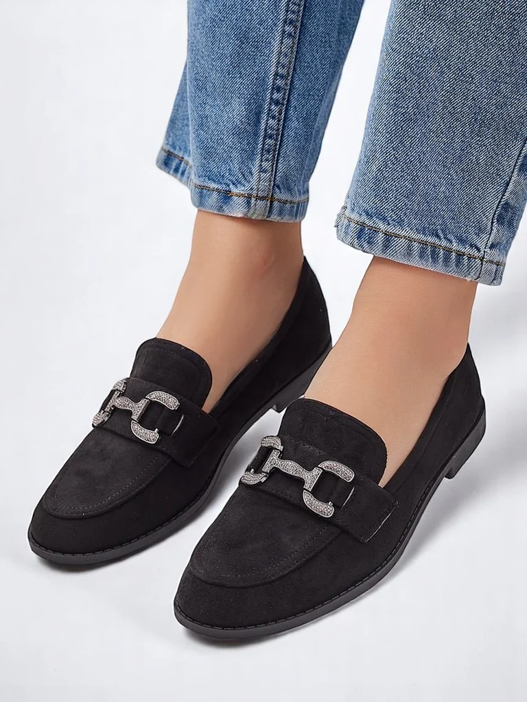 Royalfashion Elegant naiste loafers, mida kaunistavad zirkoonid Zante