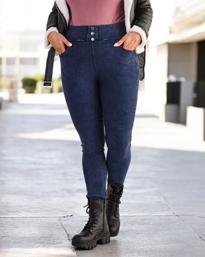 Royalfashion Cotton plussize womens treggings trousers