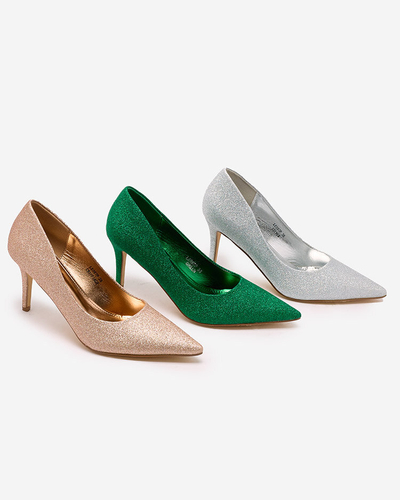 Royalfashion Naiste stilettpumbad glitteriga Matomliso