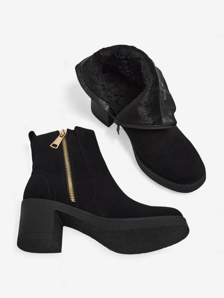 Women's Arshena Faux Suede Heeled Ankle Boots