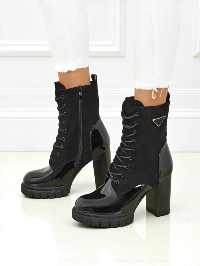 Naiste öko-seemisnahast poolsaapad jämeda kontsaga Event Bramble