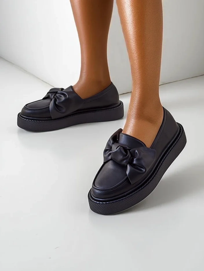Royalfashion Элегантные женские мокасины с бантом Ortto