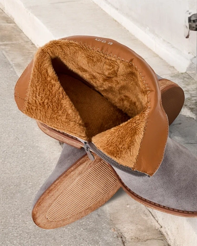 Royalfashion cowboy-stil bútar á skjóðuðum klakka Patorias