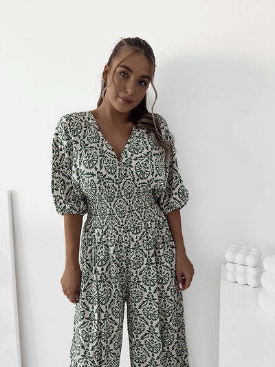 Royalfashion Patterned women's jumpsuit