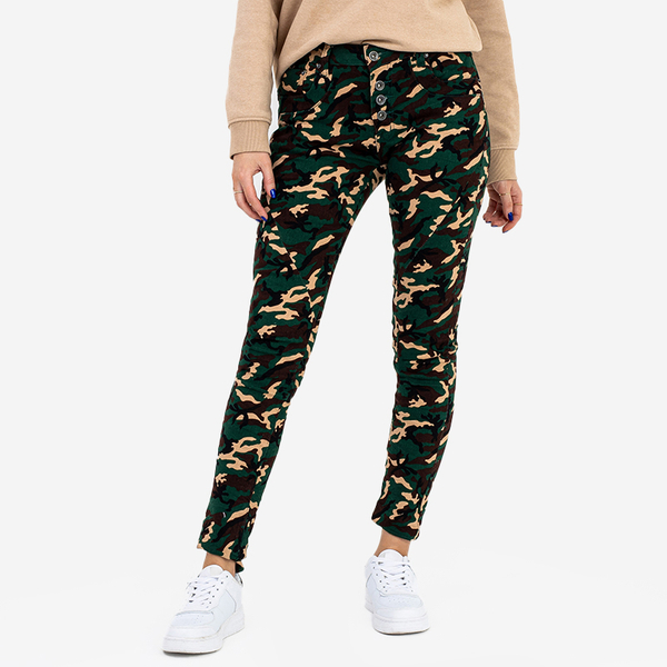 Naiste sirged camo püksid - Riietus