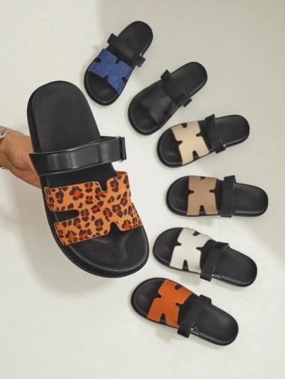 Royalfashion Women's eco-leather slippers FlexiComfi