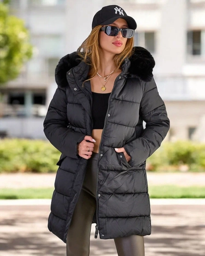 Royalfashion Naiste tikitud talvejope