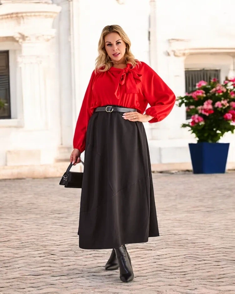 Royalfashion Kvinnor's midi kjol