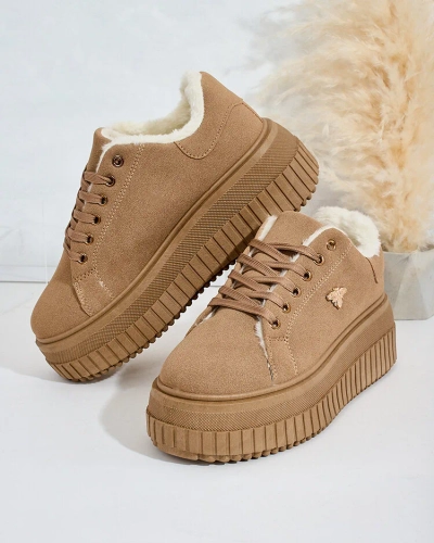 Royalfashion Утепленные женские кроссовки с мехом Noxu