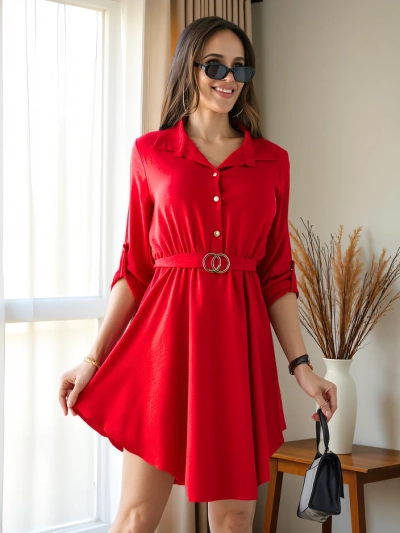 Royalfashion Элегантное женское платье длиной до колена