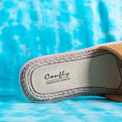 Brown women's Ysia slippers - Footwear