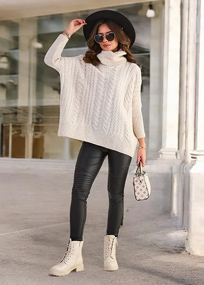 Royalfashion Naiste turtlenekaelusega kampsun