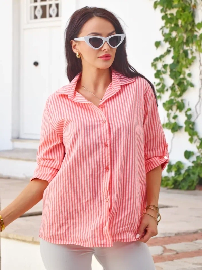 Royalfashion Naiste triibuline puuvillane särk sidumisega allservas