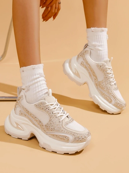 Royalfashion Женские спортивные кроссовки с стразами Bloss