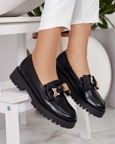 Royalfashion Women's moccasins with bow Mantarme