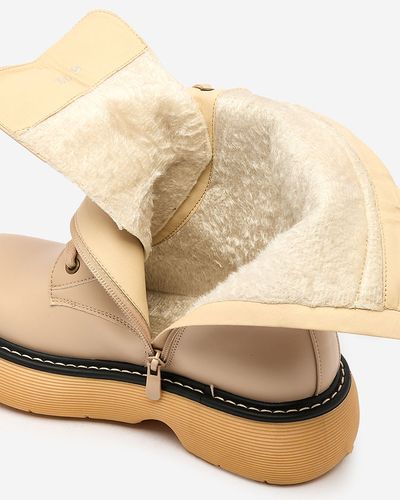 Royalfashion Beežid naiste pitssaapad kindla tallaga Diret