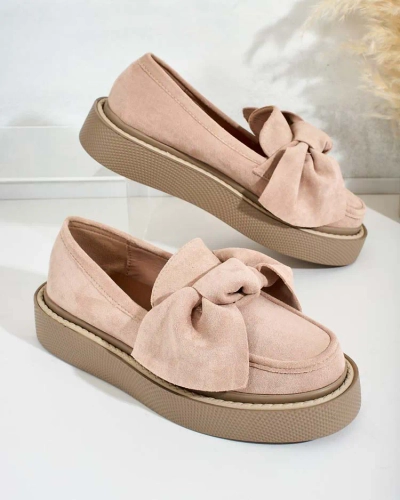 Royalfashion Women's half shoes with bow Eriz