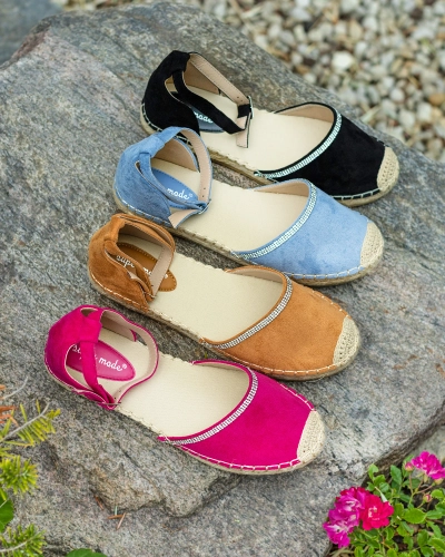 Royalfashion Naiste espadrillid tsirkoonidega, sinised Rieta