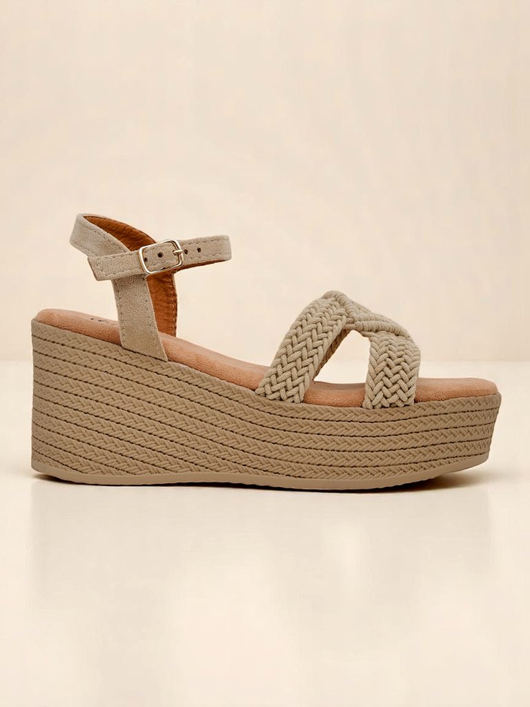 Royalfashion Женские плетеные босоножки на танкетке Sunny Day