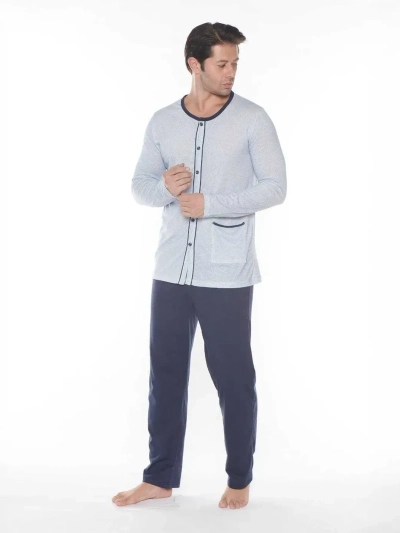 Royalfashion Cotton menn pajamas med trykk