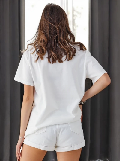 Royalfashion Women's Cotton T-Shirt with Cats