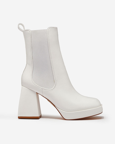 Royalfashion Valged naiste Farhera stiletto saapad