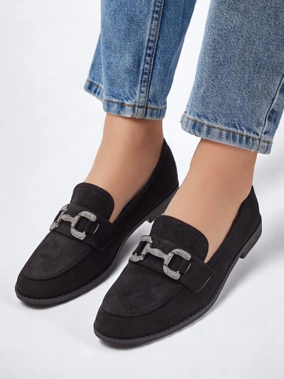 Royalfashion Elegant naiste loafers, mida kaunistavad zirkoonid Zante