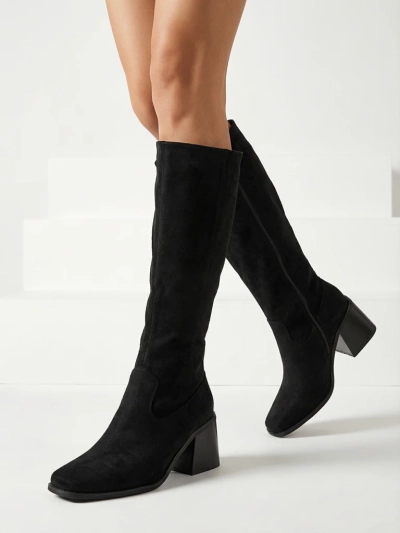 Women's Ernala Eco-Suede Block Heel Boots