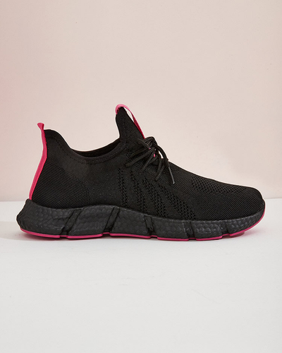 Black and fuchsia women's sports shoes Bommgi - Footwear