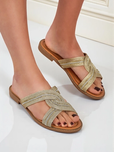 Royalfashion Women's Woven Breeze Flip-Flops