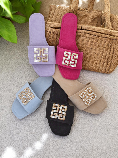 Royalfashion Women’s flat-sole slides Zamila