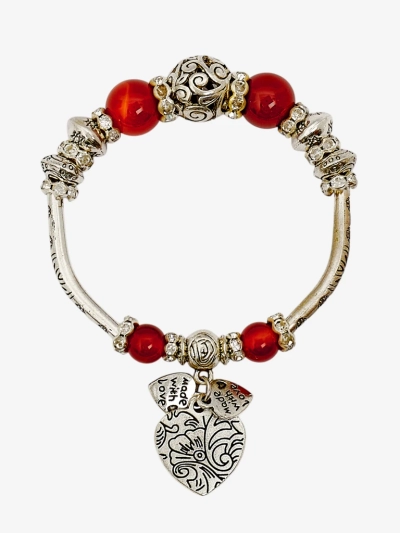 Naiste südamekujuliste elementidega käevõru Heart Glitz