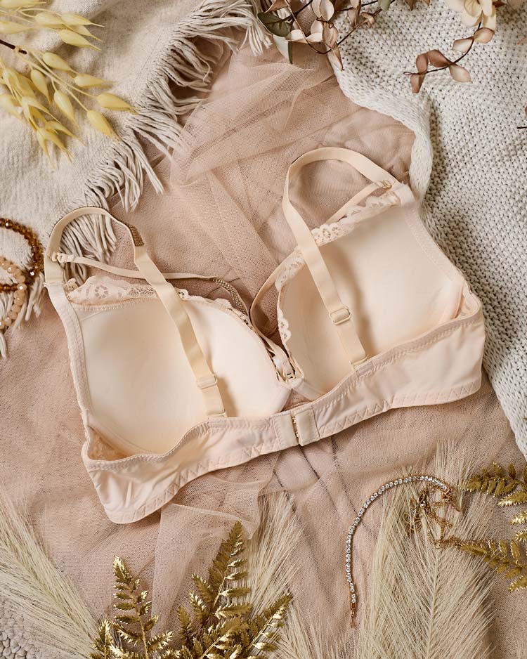 Royalfashion Женский бюстгальтер, украшенный кружевом