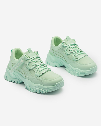 Мятные женские кроссовки спортивная обувь Evilpo- Footwear