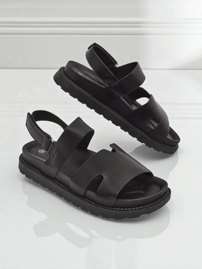 Hera Azzurro women's graphite eco-leather wedge sandals for summer