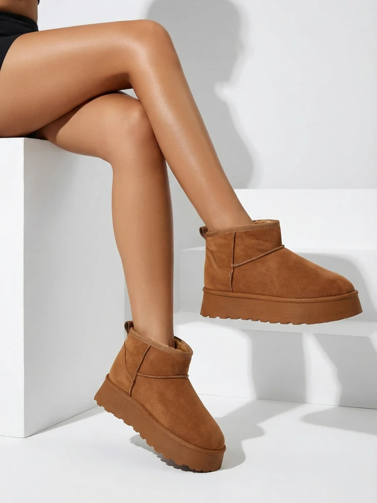 Royalfashion Короткие обувь, напоминающие женские зимние сапоги Fortesse