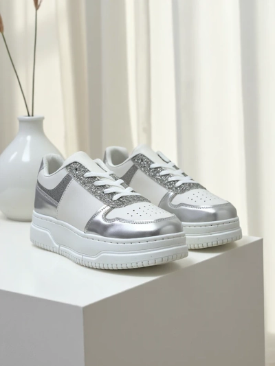 Royalfashion Women's sneakers with glitter Qisofi