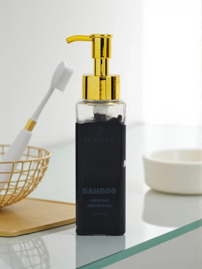 LUXELUX Whitening Toothpaste with Taurine and Activated Charcoal