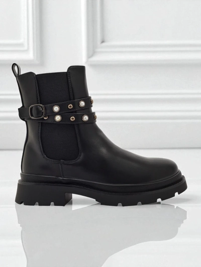 Women's High Eco-Leather Ankle Boots Pearl Mist