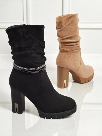 Naiste öko-seemisnahast plokk-kontsaga poolsaapad BrambleDusk