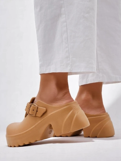 Royalfashion Women's rubber heeled sandals Voxones