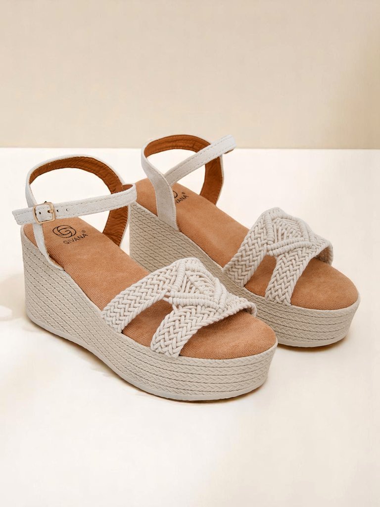 Royalfashion Naiste kiilkontsaga sandaalid, punutud Sunny Day