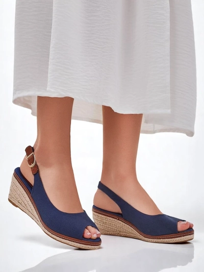 Royalfashion Women's wedge sandals with open toe Tafenis