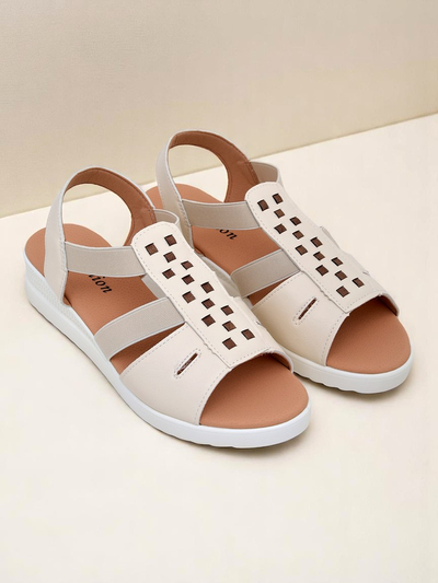 Royal Fashion Women's Sora Low Wedge Sandals
