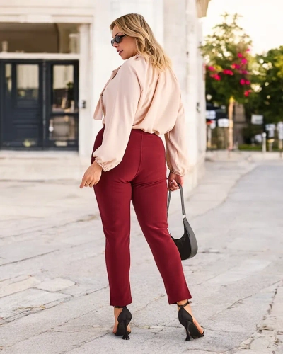Royalfashion Женские утепленные брюки-треггинсы PLUS SIZE