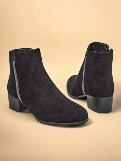 Amicus Nero Elegante Ankle Boots for Autumn and Winter