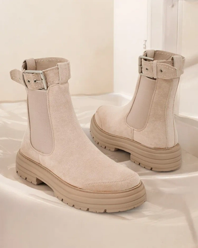 Royalfashion Veni's ankle boots with decorative strap Ozzoas